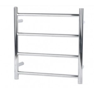 Aqua Chrome Round 4 Bars Heated Towel Rail